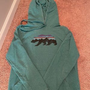 Patagonia blue sweatshirt